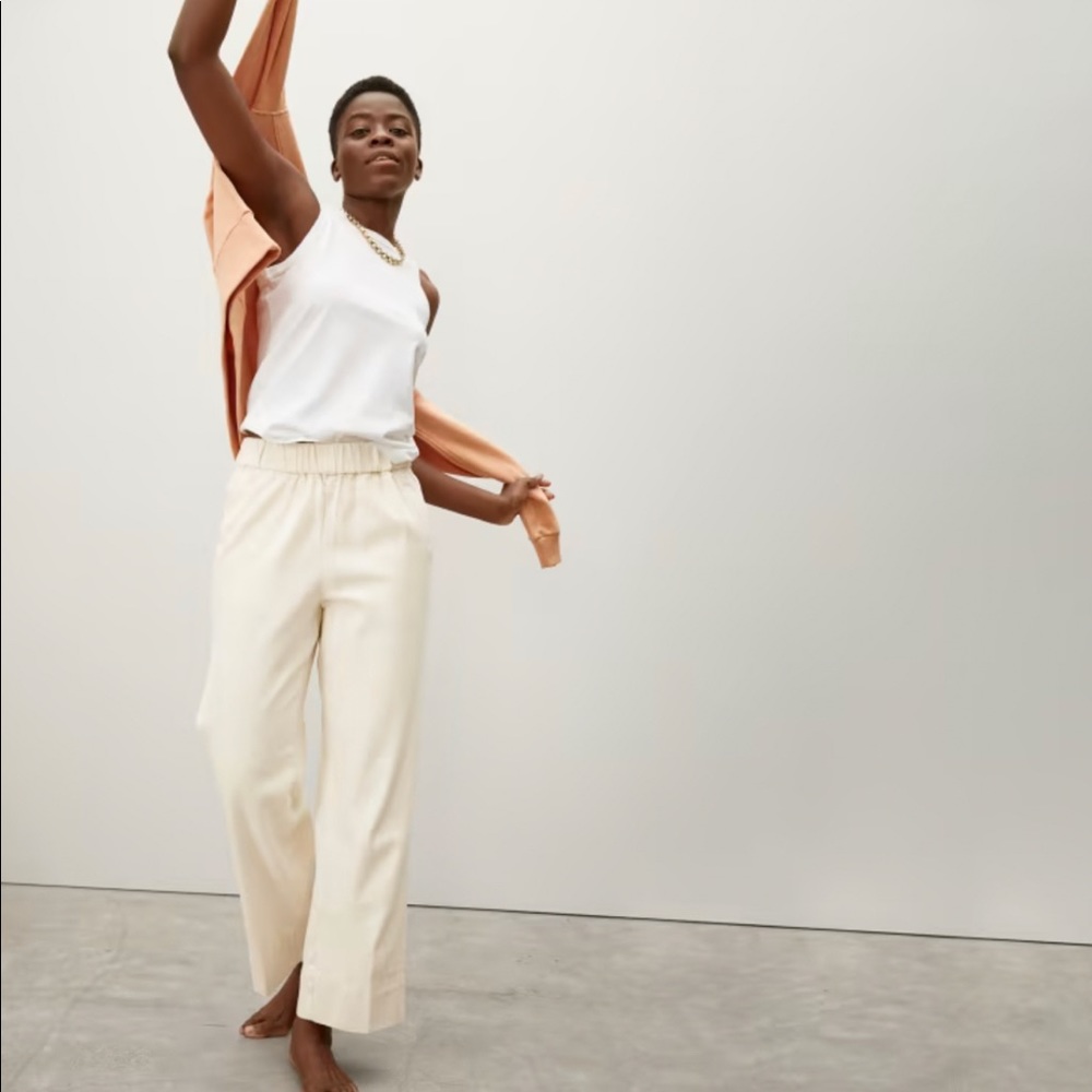 NWT Everlane Easy Jean in Bone (Cream/Ivory/Off White) 14 L/XL